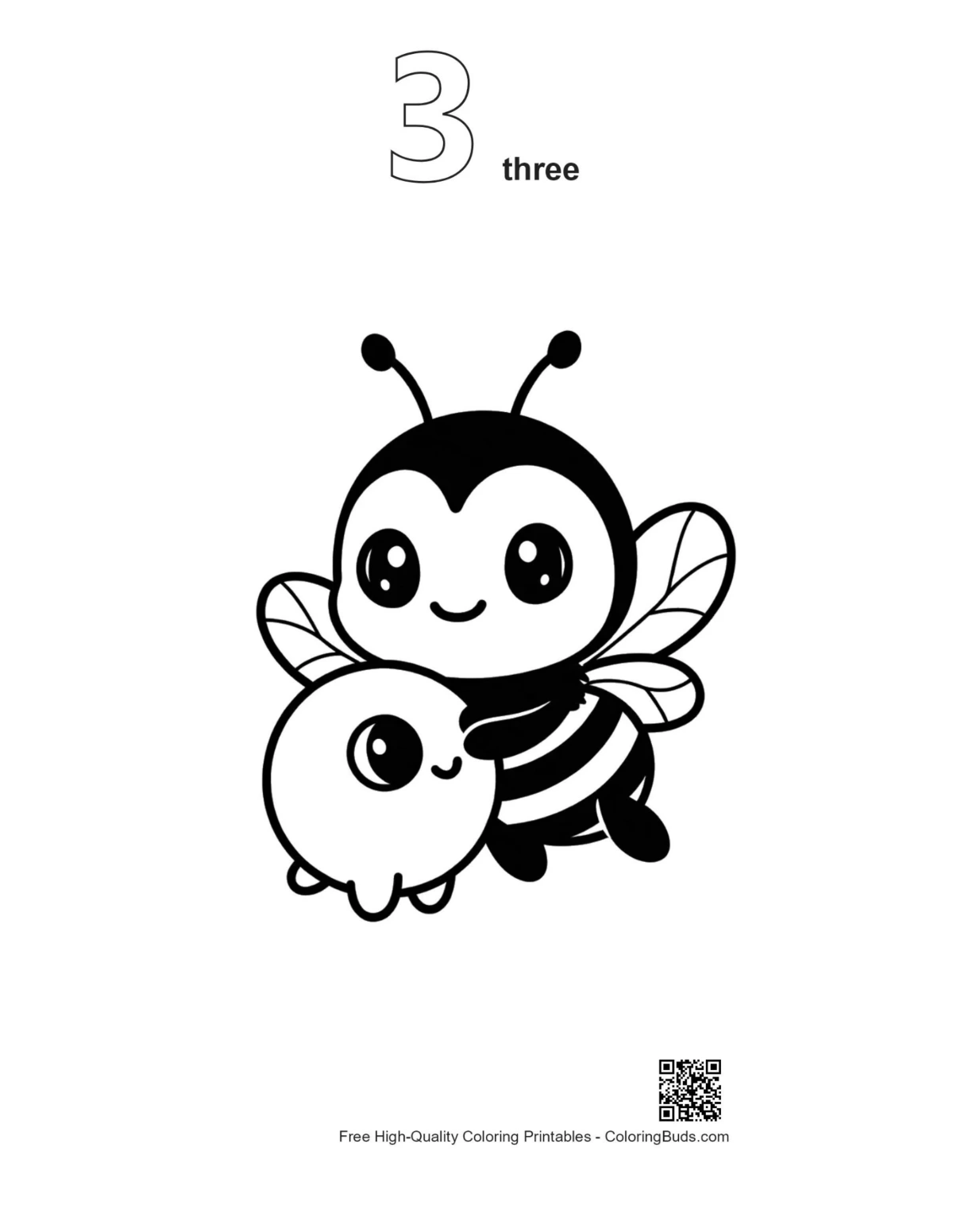 Bumblebee blob outline printable version 3