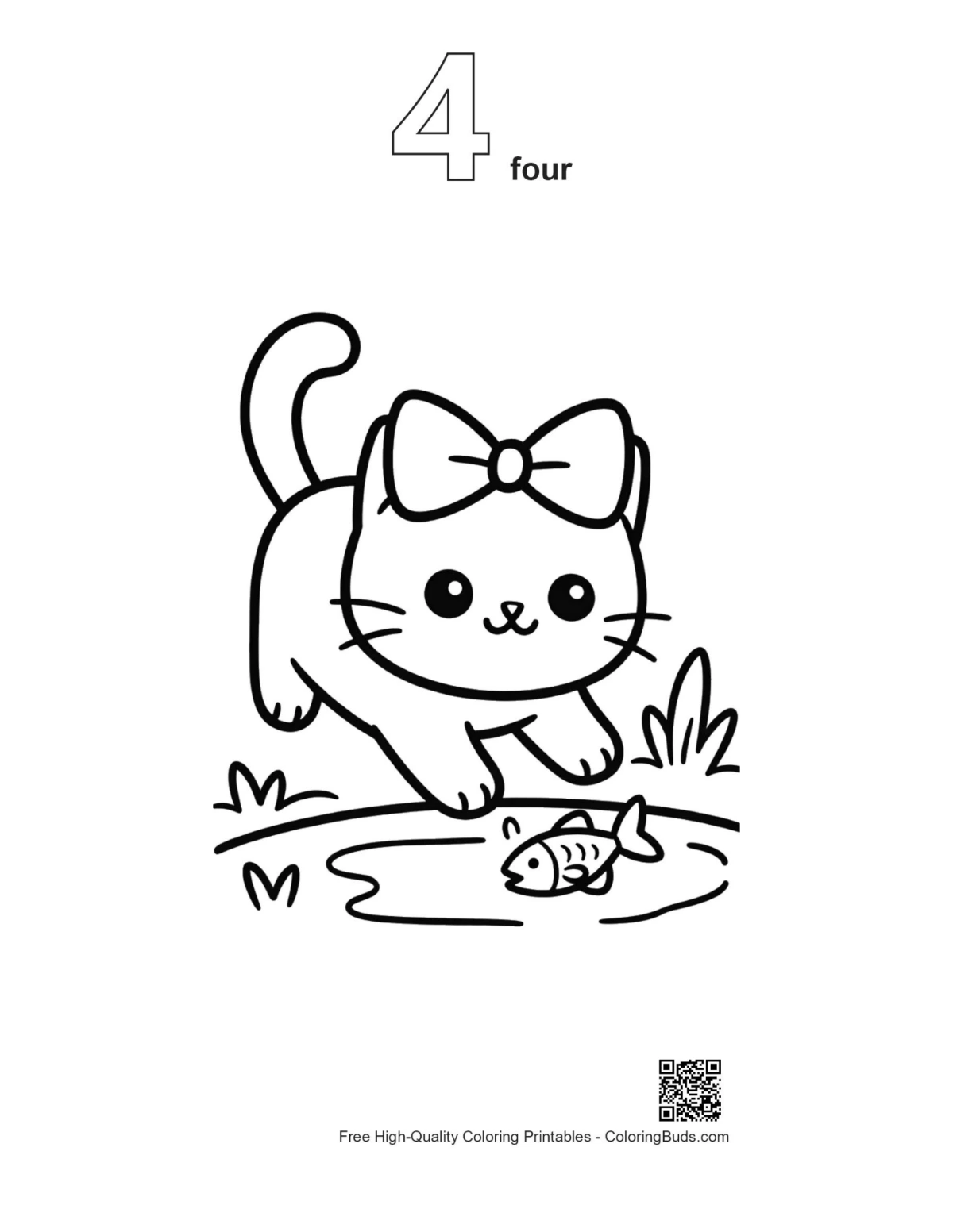 British Shorthair kattunge innsjø utskriftsvennlig kontur #4