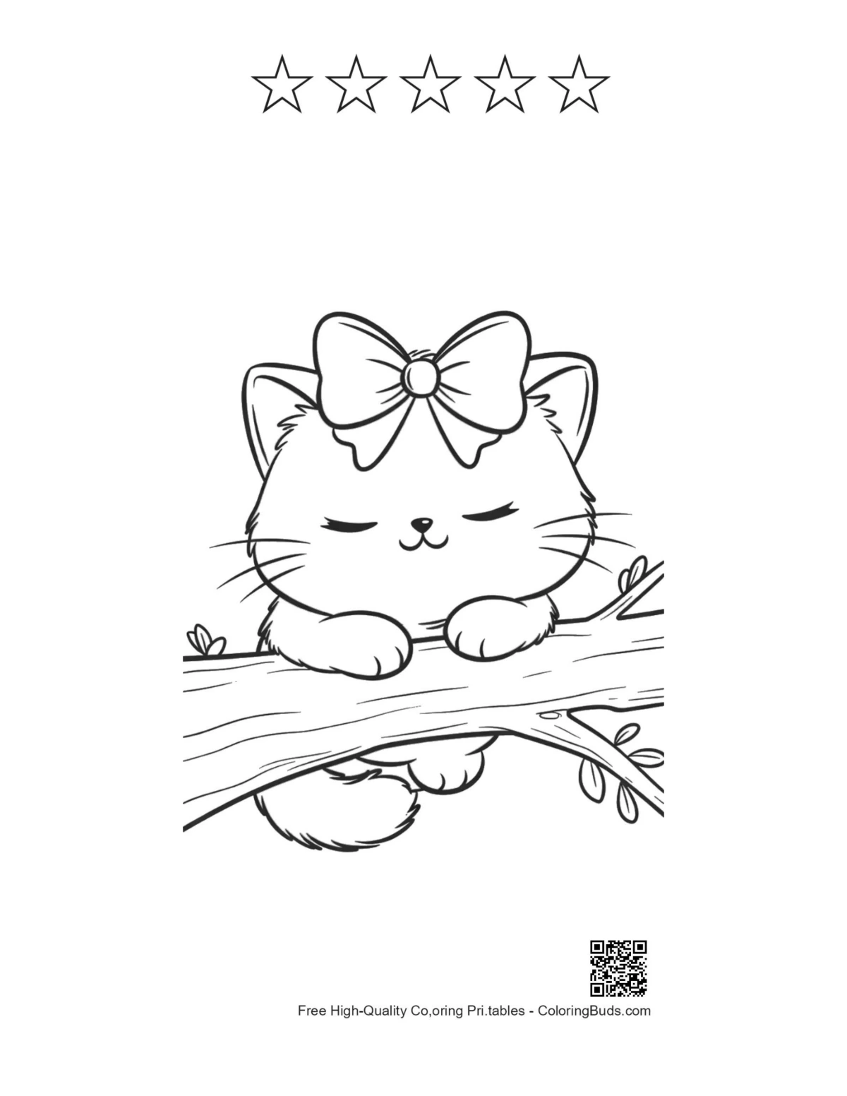 Cute British Shorthair with 5 stars outline