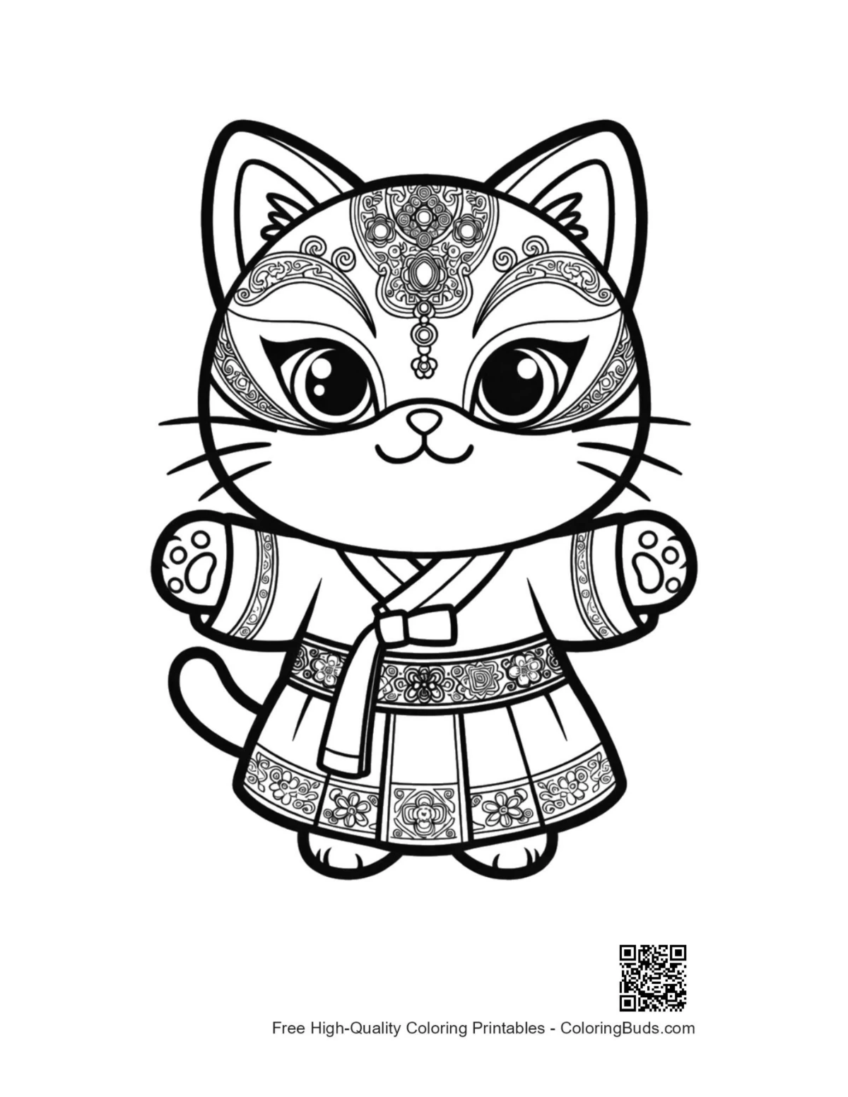 Kostenlose Katzenmasken zum Drucken