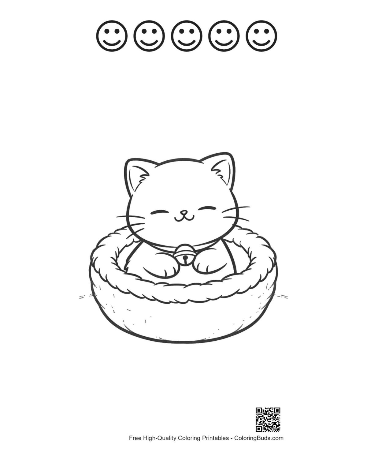 Cute Persian kitten page with happy faces