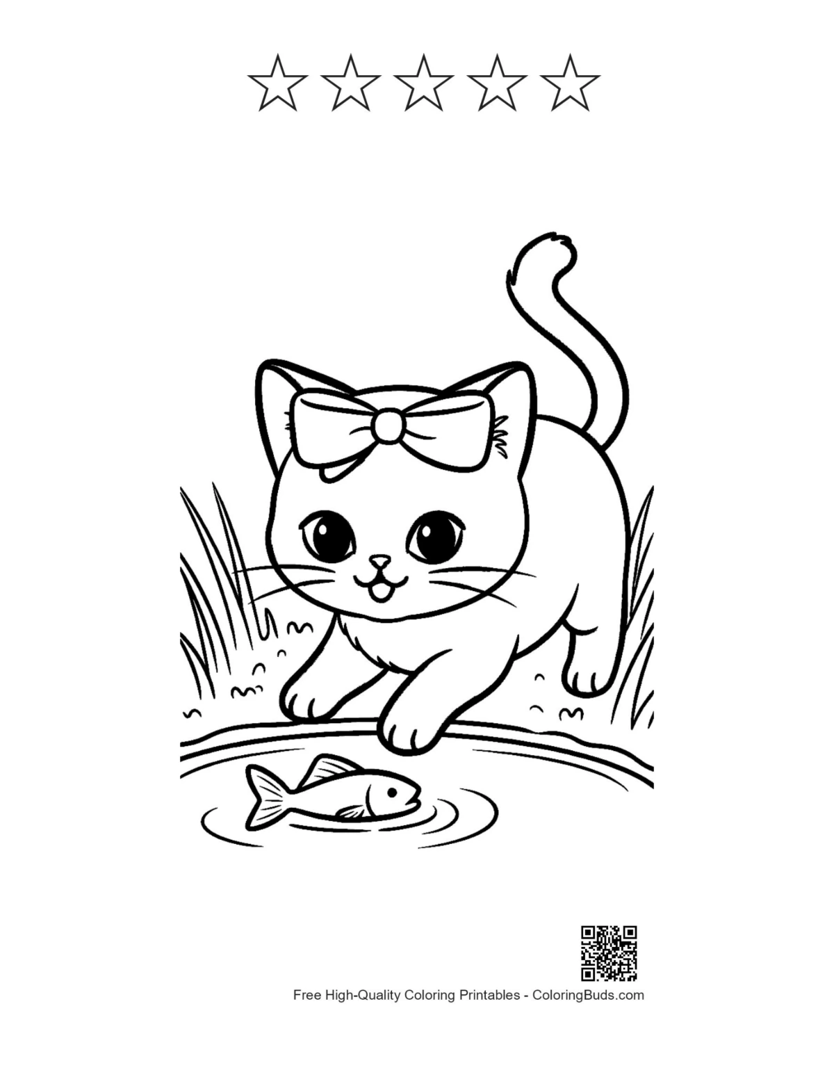 ลูกแมวสยามปลาทองพร้อมร่างดาว 5 ดวง พิมพ์ได้