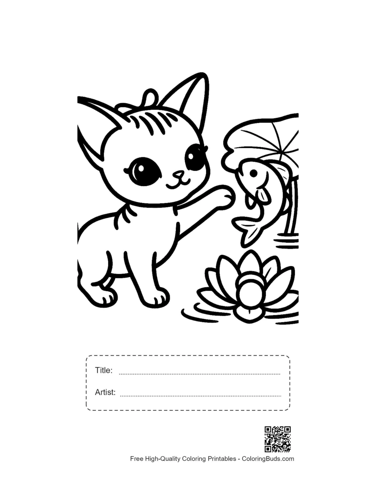 Easy Sphynx printable with title artist box