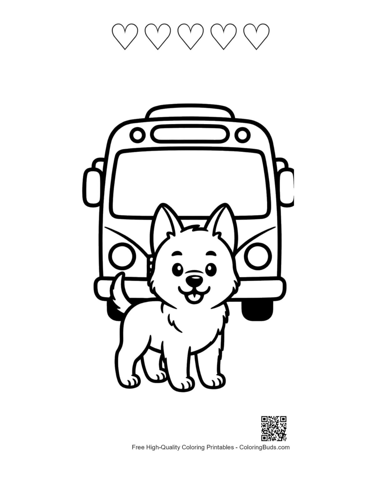 Becgie puppy adventure printable heart outlines