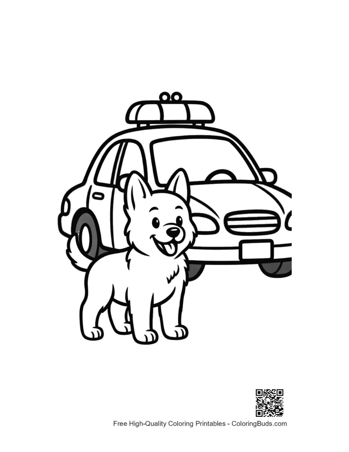 Free Becgie to color printable dog sheet