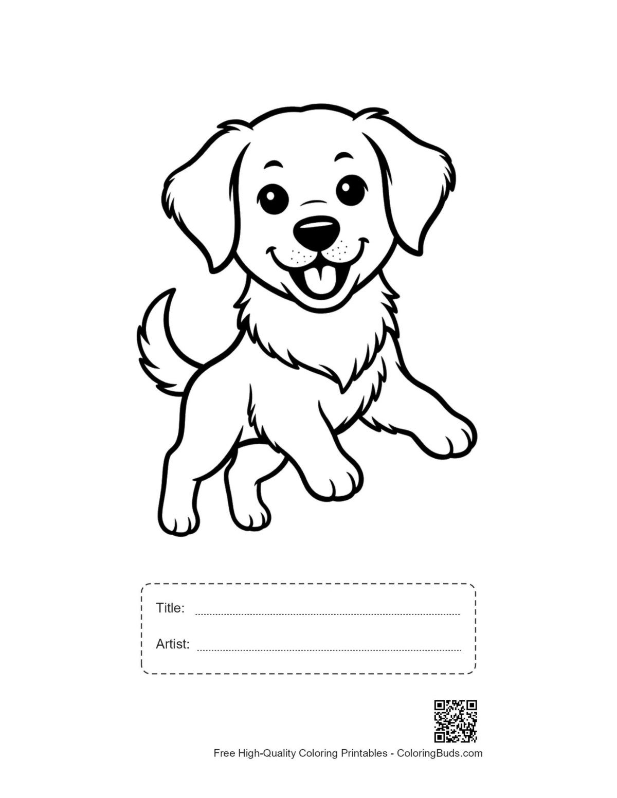 Kultainenn retriever puistokävely tulostettava otsikkokentällä