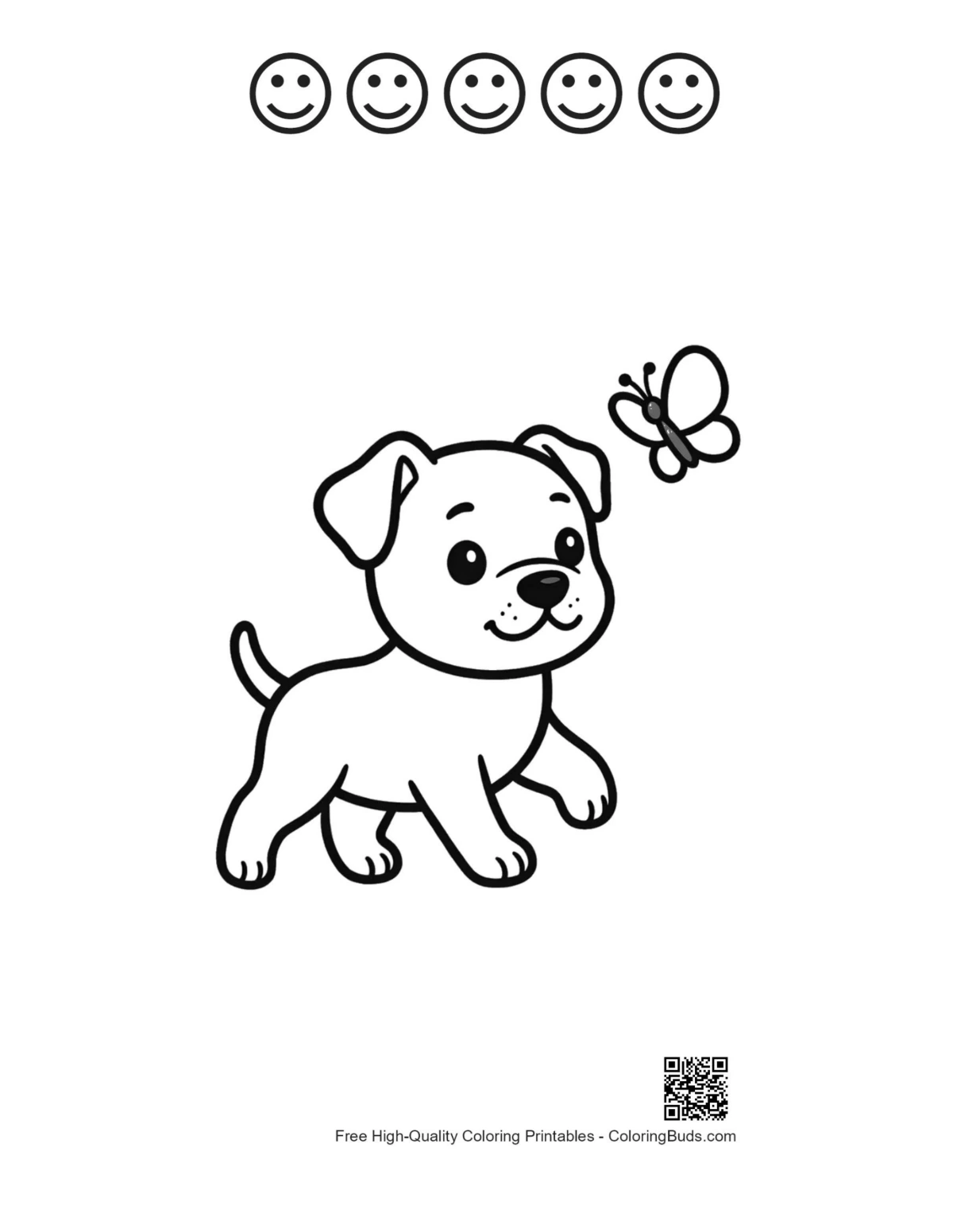 Pitbull coloring printable 5 happy faces lake fish