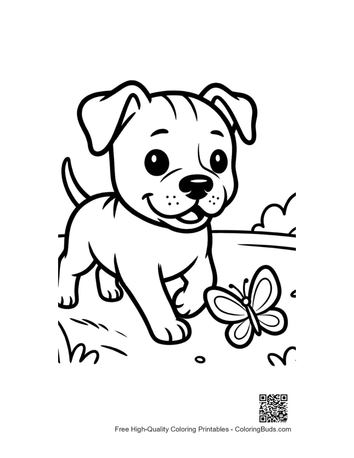 Baby pitbull flower crown honey pitbull coloring page