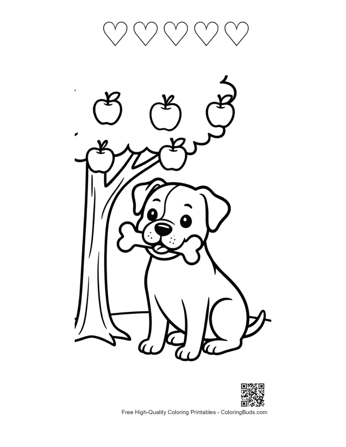Pitbull dog on military tank with 5 hearts printable