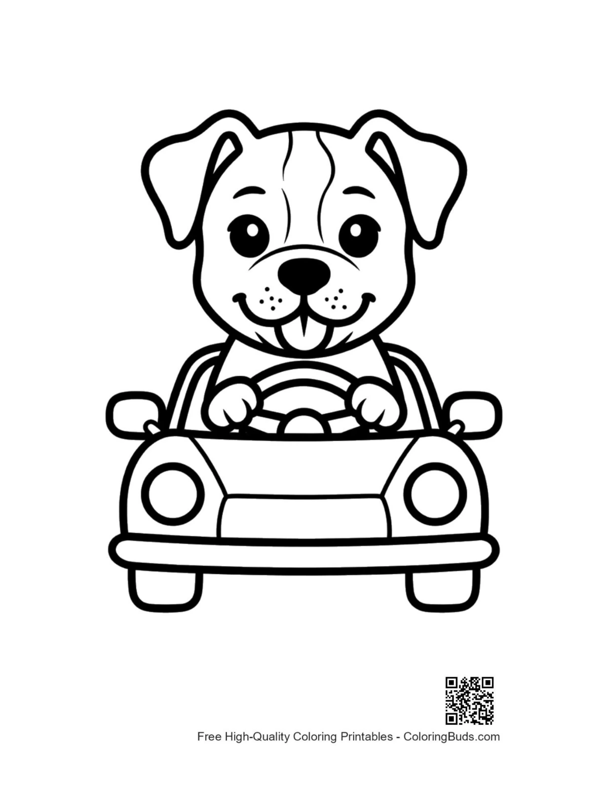 Pitbull coloring page printable for kids