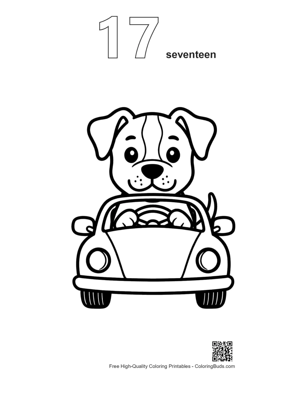 Pitbull puppy car adventure outline #17