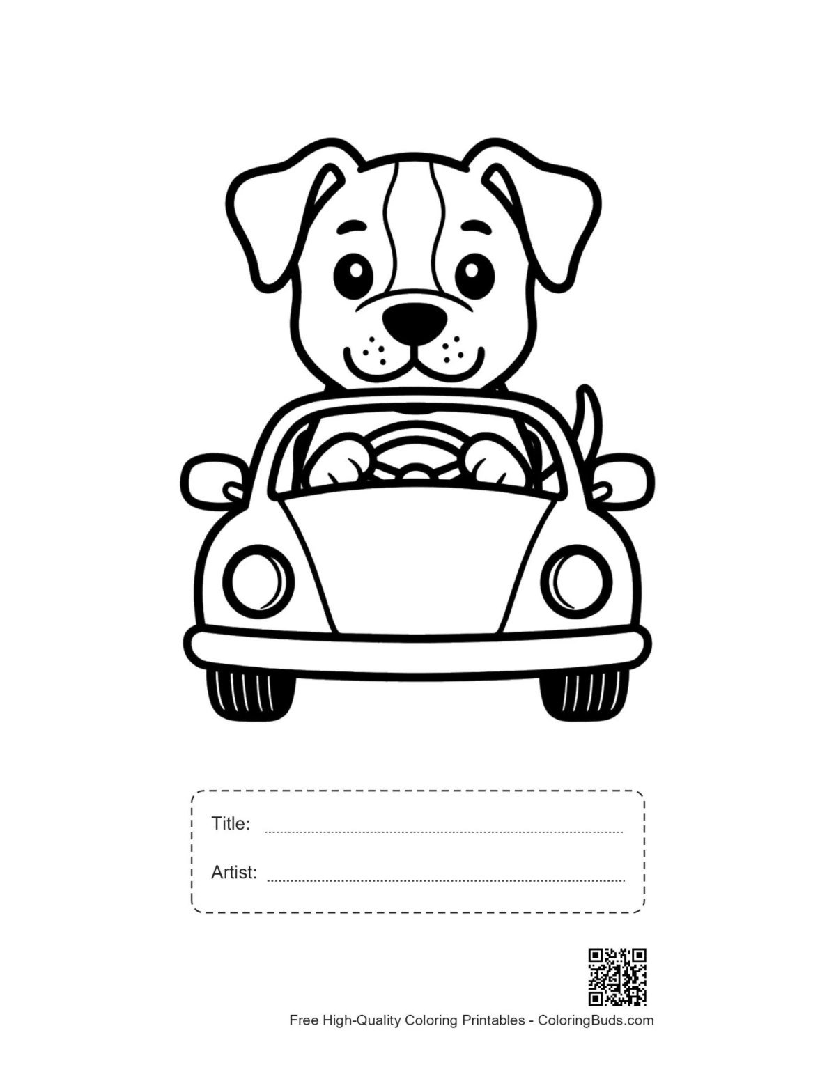 Pitbull road trip printable with title box