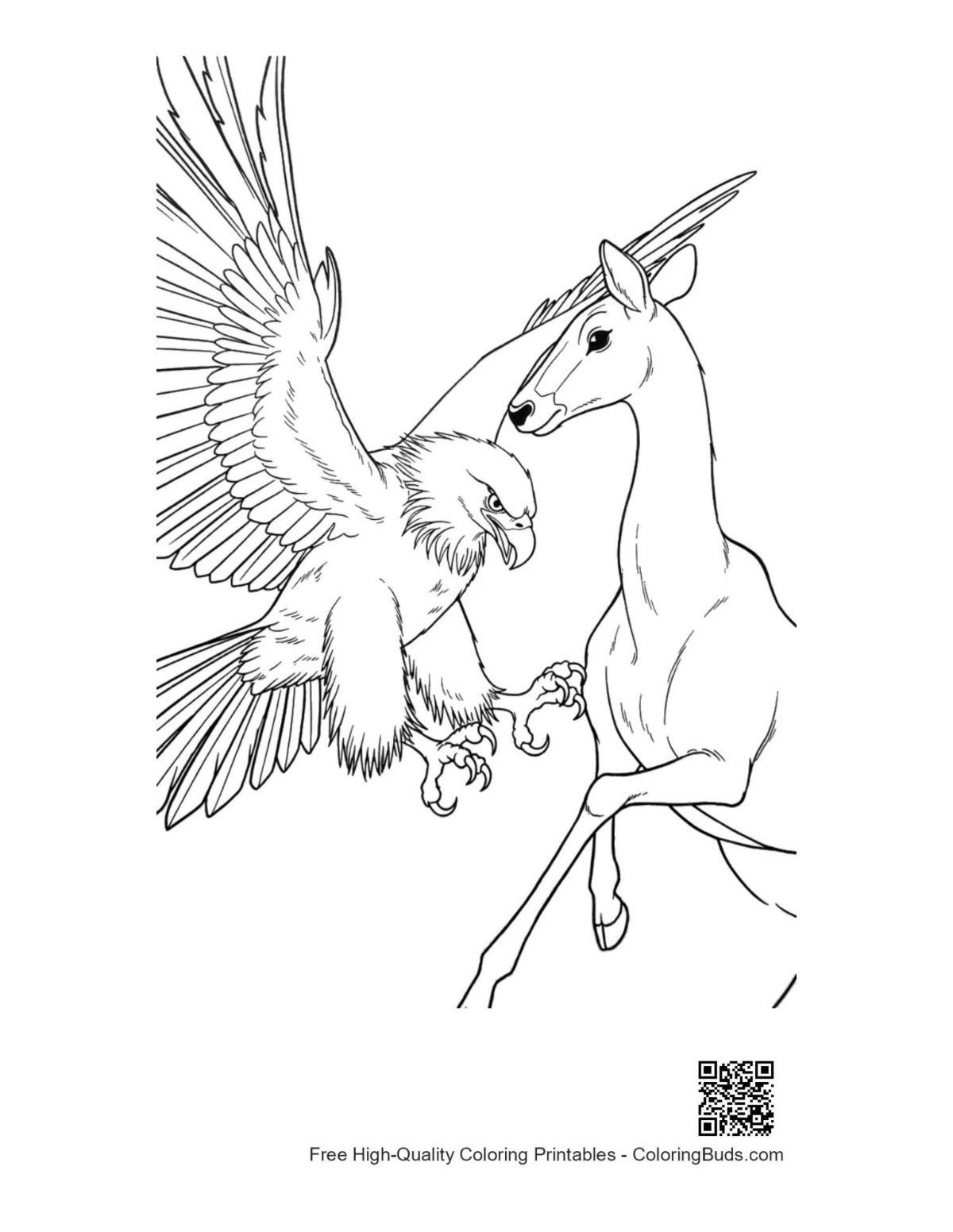 Golden eagle diving at leaping impala wildlife scene