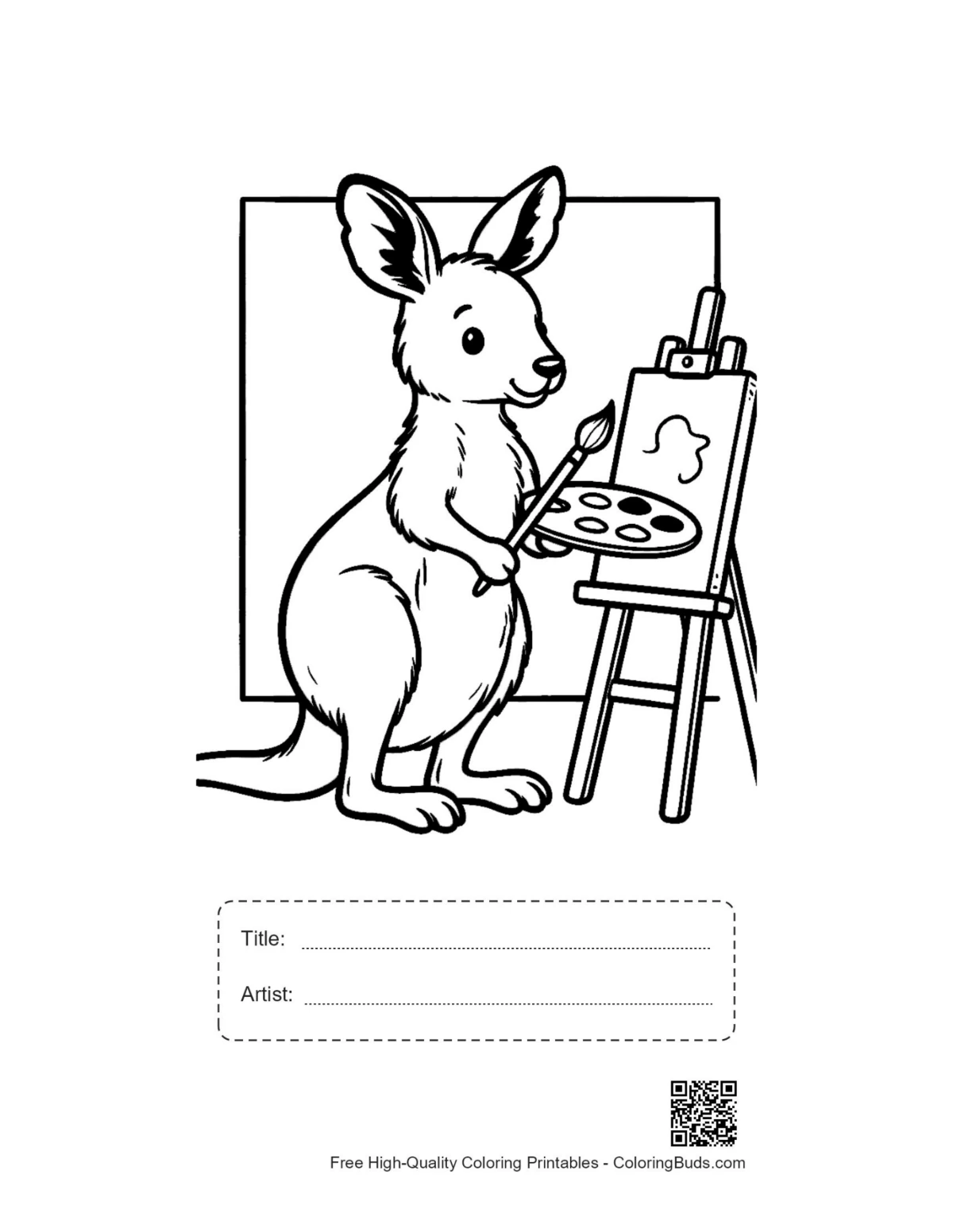 Joey painter printable with title box