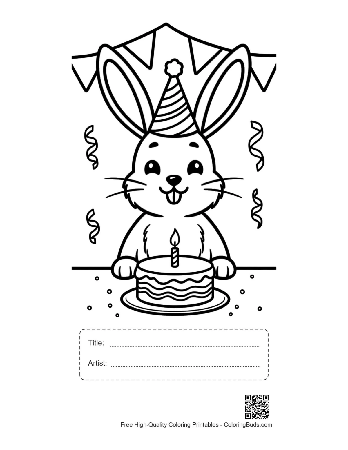 Jackrabbit printable with title artist box