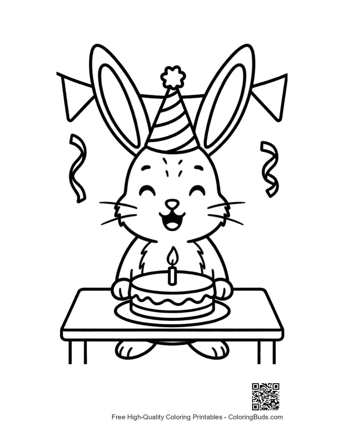 Jackrabbit coloring page printable for kids