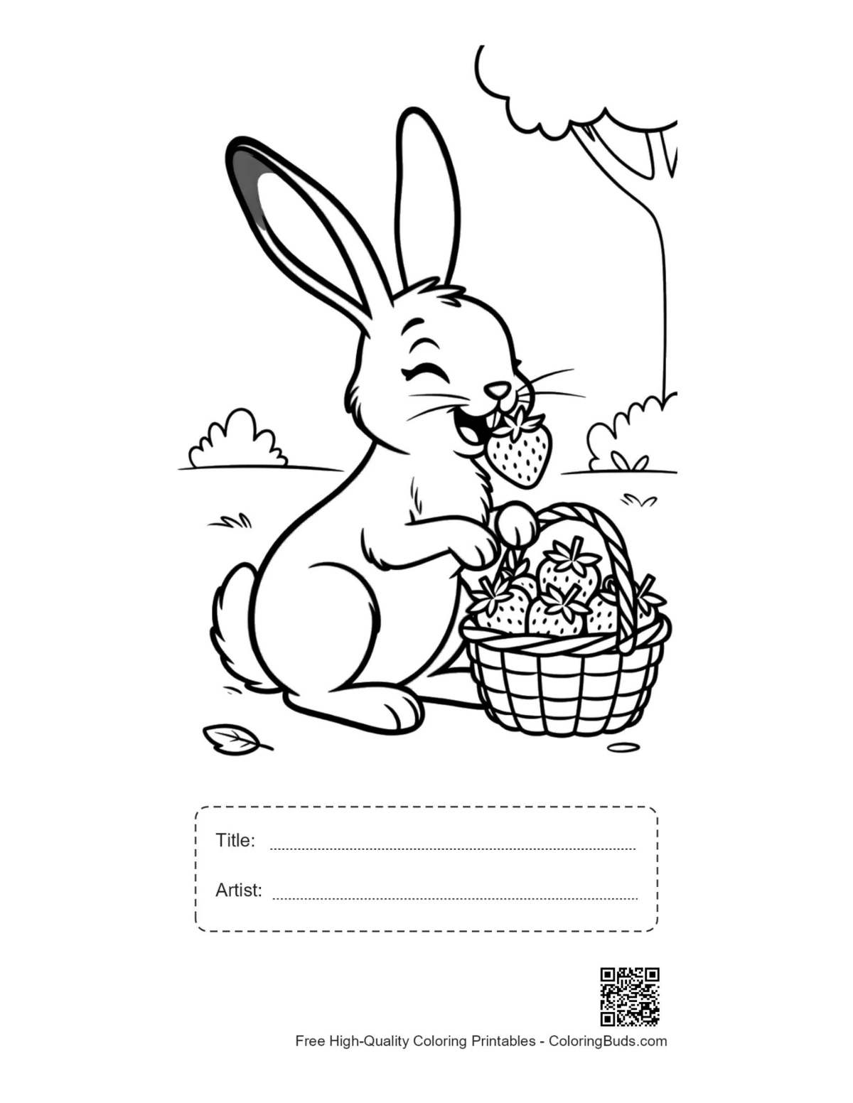 Jackrabbit printable with title artist box