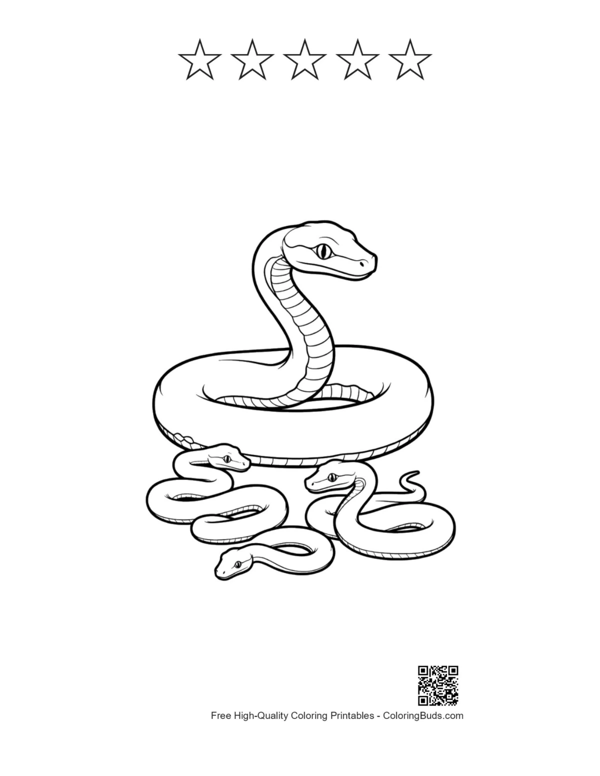 Python printable with 5 star outlines