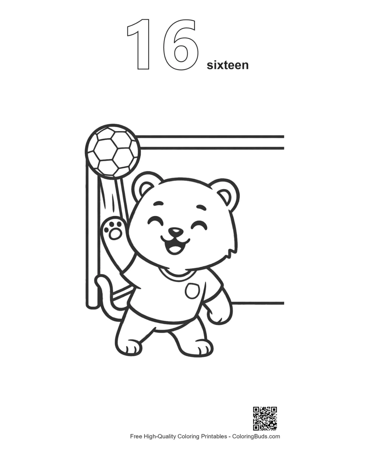 Contorno cachorro tigre blanco portero red #16 imprimible