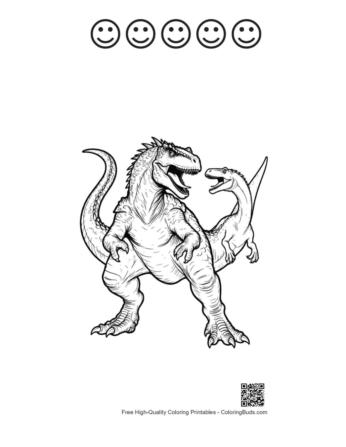 Armored Stegosaurus calf happy faces printable