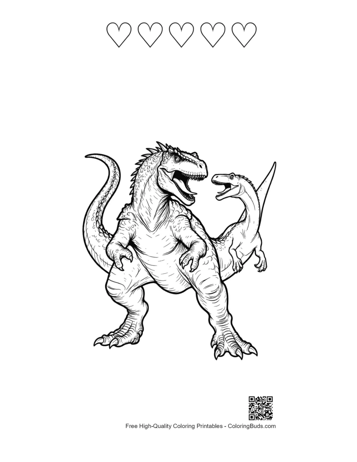 Armored Stegosaurus calf hearts printable outline