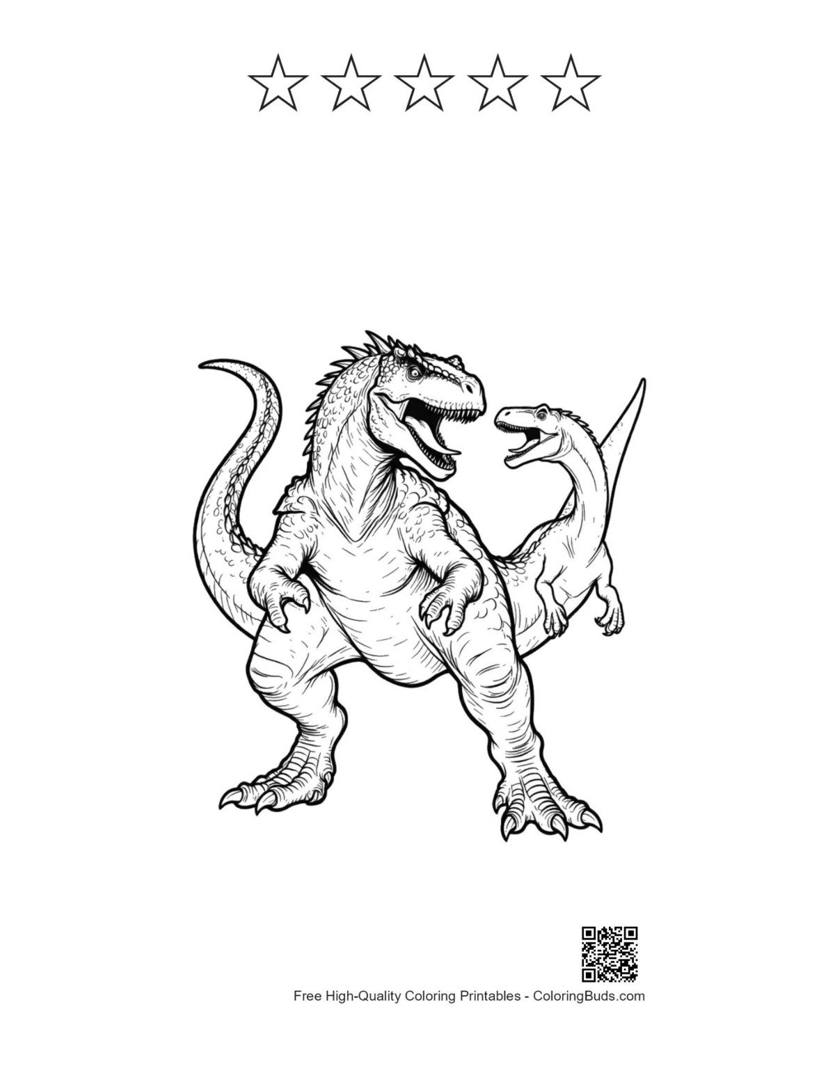 Armored Stegosaurus calf with 5 stars printable