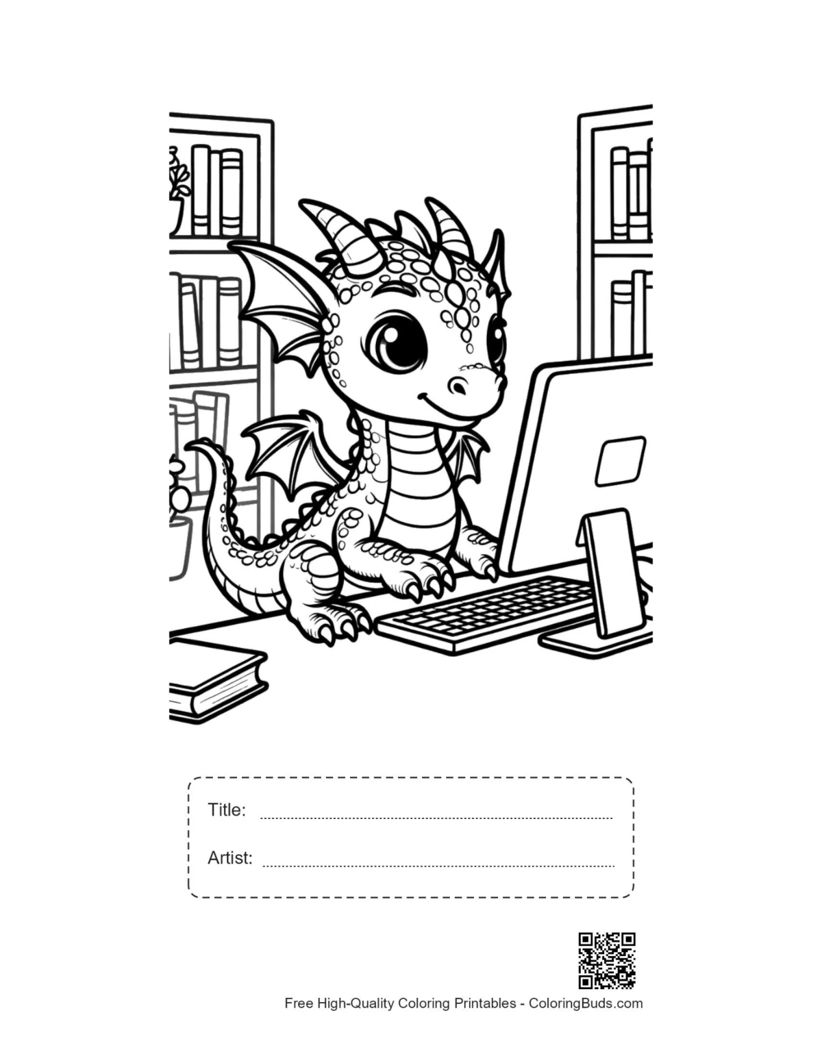 Genius Baby Dragon PC printable with title artist box