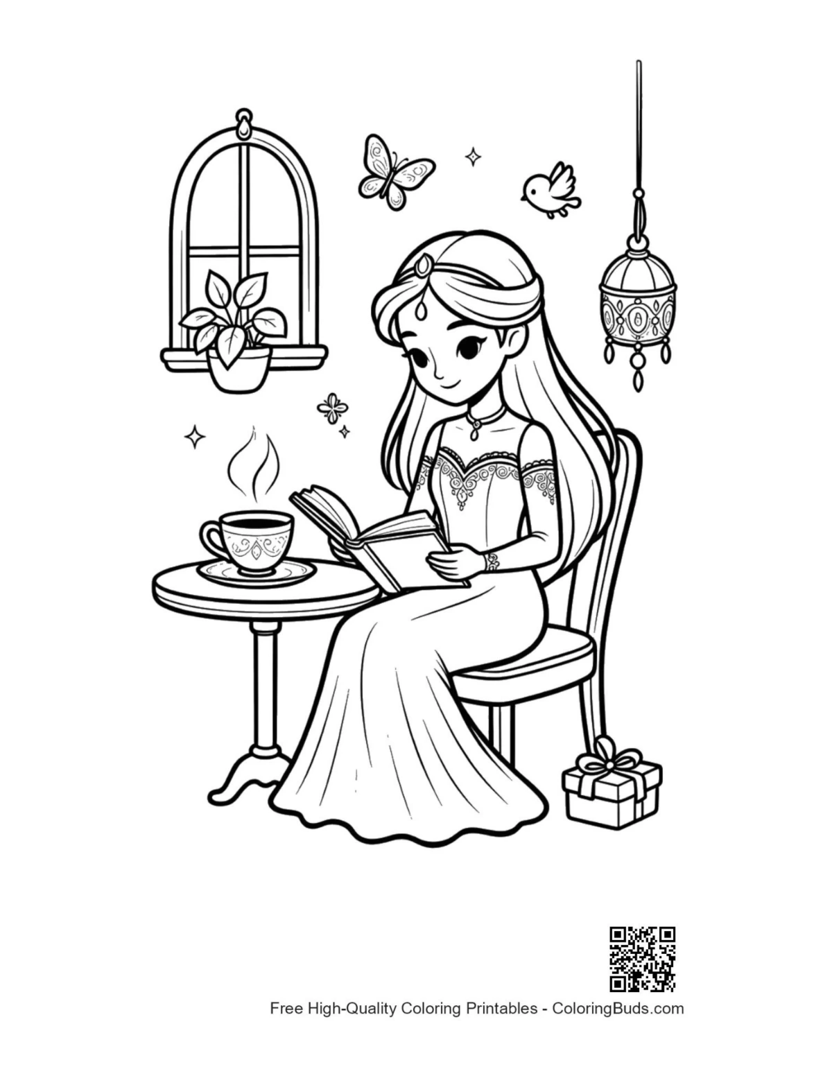 Ice princess coloring printable download