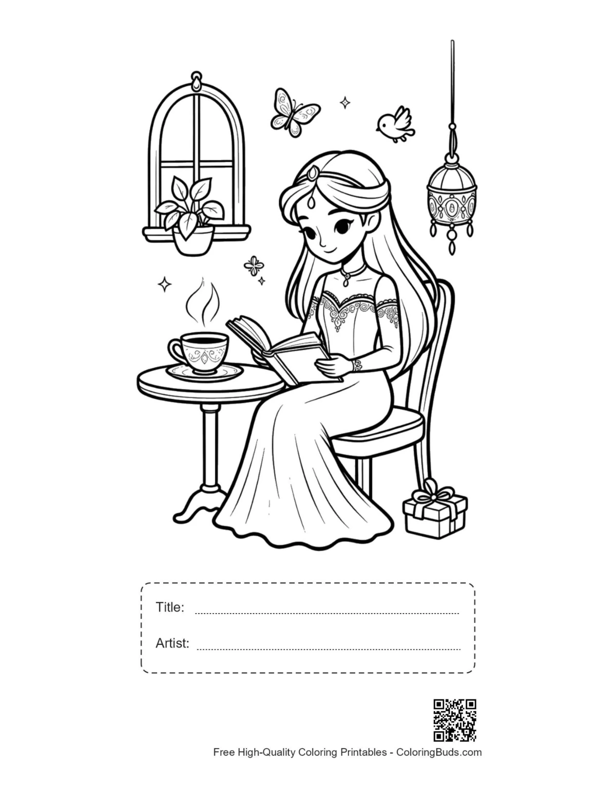 Ice princess printable with title artist box