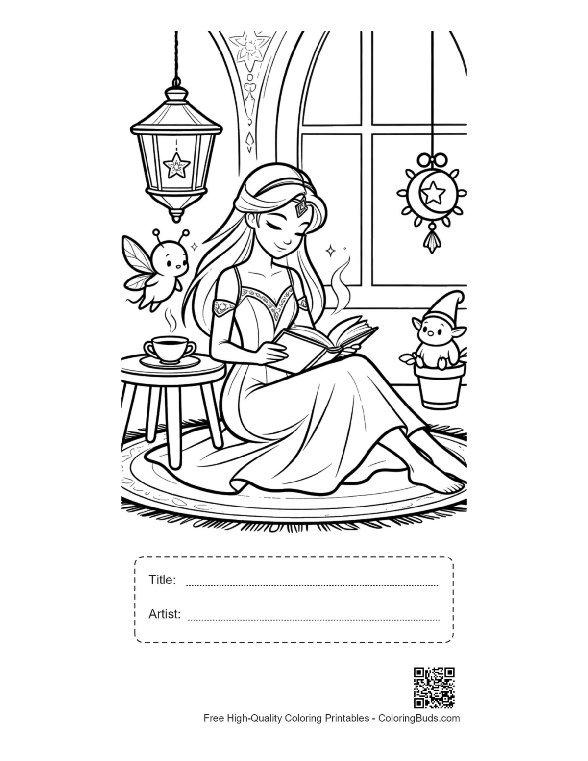 Ice princess printable with title artist box