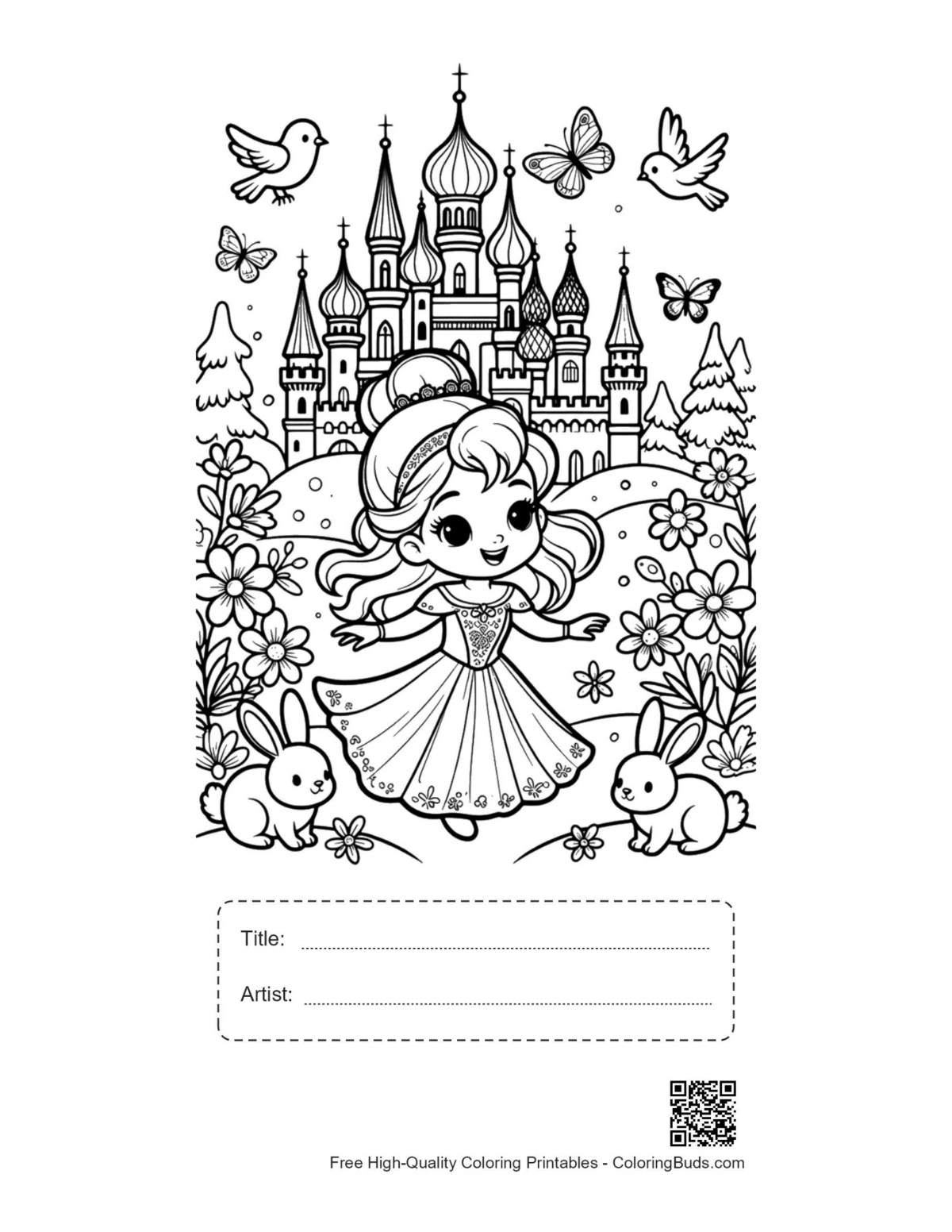 Sweet ice princess printable with title artist box
