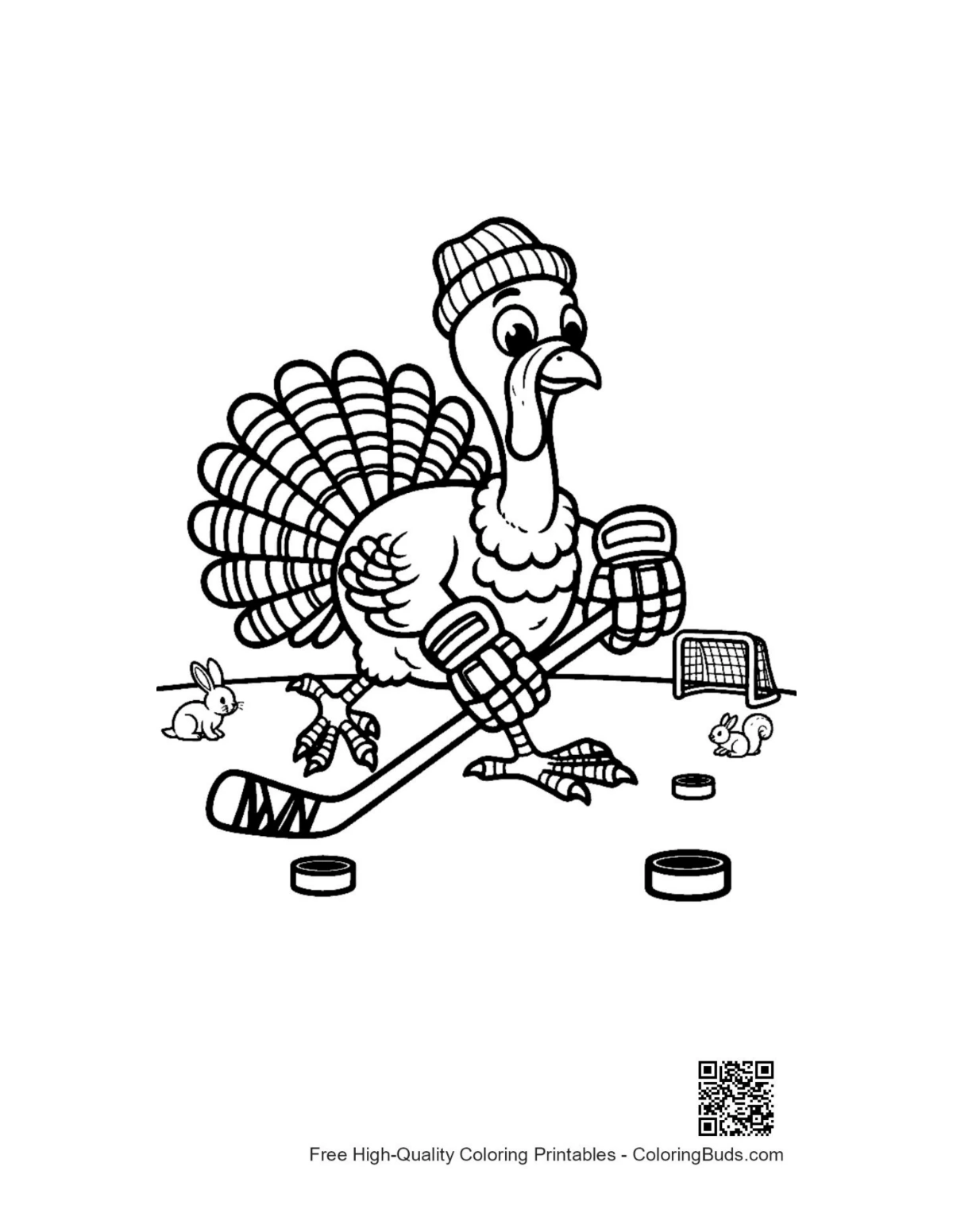 Free printable turkey coloring sheet for kids