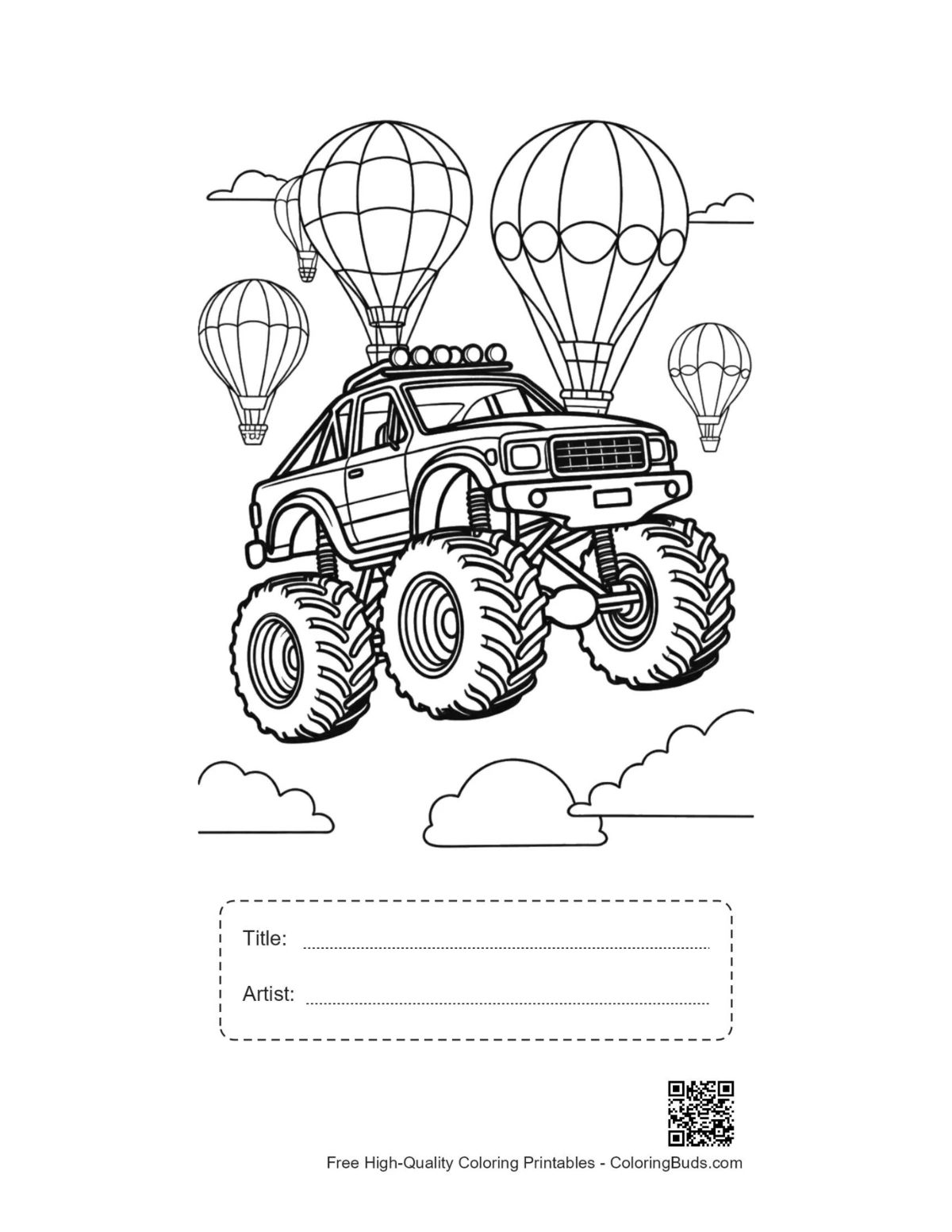 Big Wheels printable with title artist box