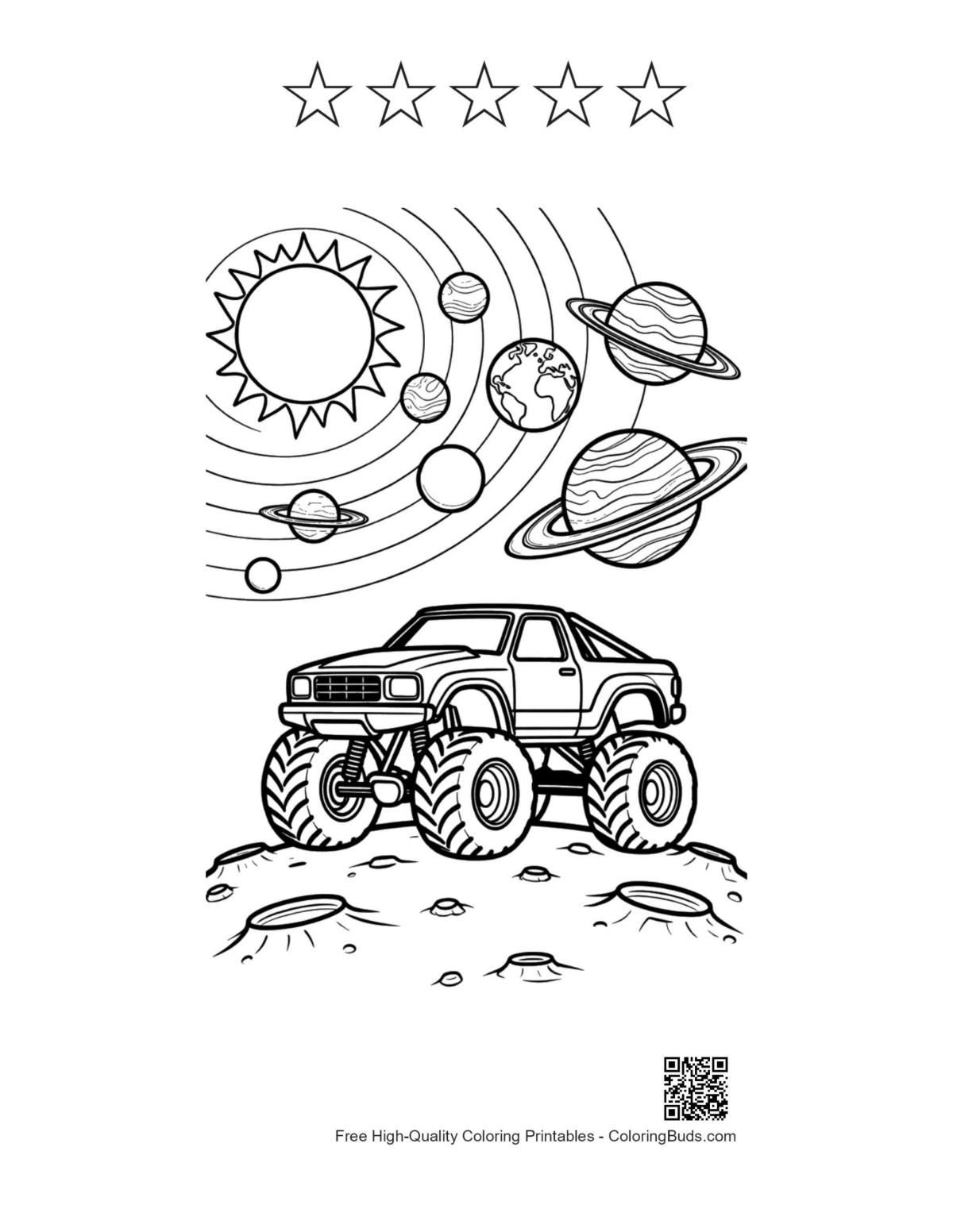 Big Wheels galaxies with 5 star outlines