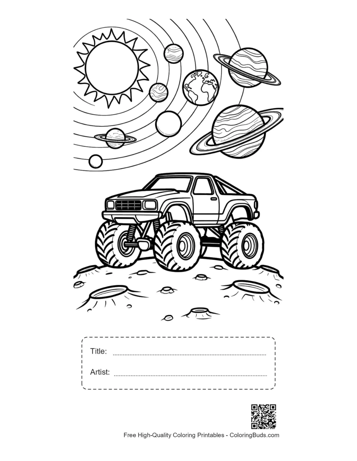 Big Wheels galaxies printable with title box