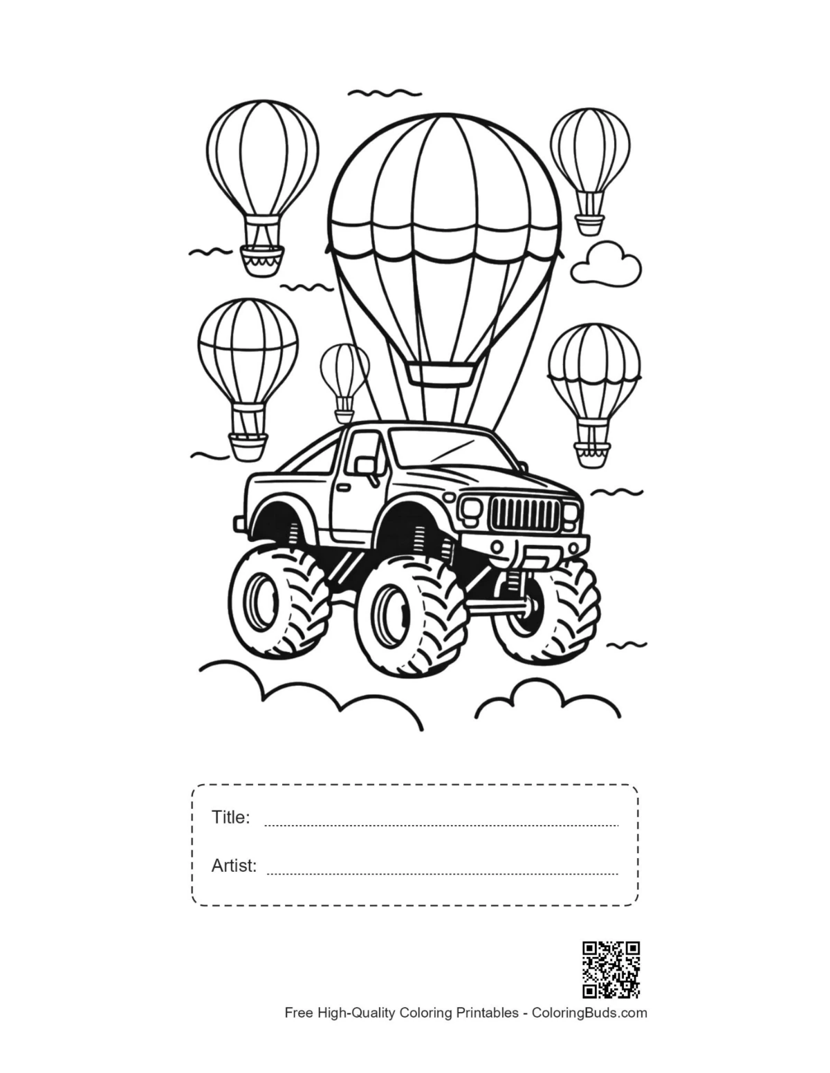 Big Wheels printable with title artist box