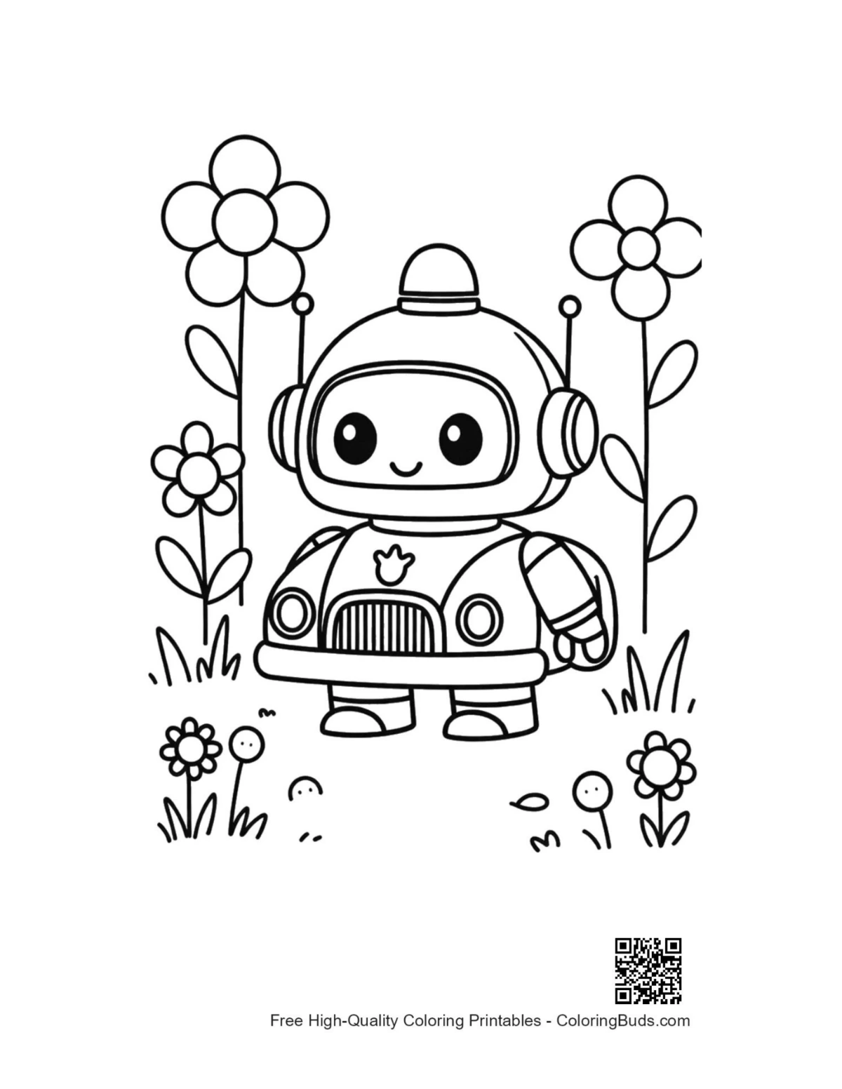 Easy police cruiser coloring page printable