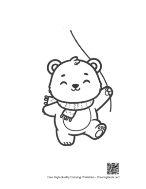 Thumbnail: Grizzly Bear for Kids Printable