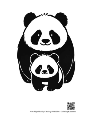 Thumbnail: Adorable Panda Mom and Baby Cuddling