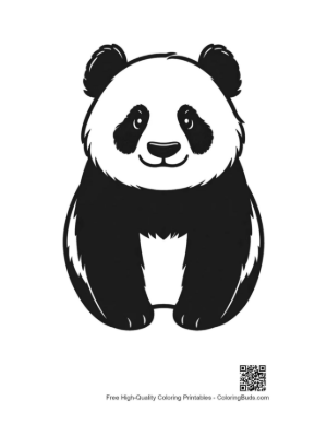 Thumbnail: Cute Black and White Panda Illustration