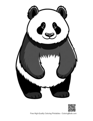 Thumbnail: Cute Cartoon Panda Standing Smiling