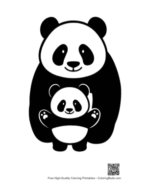 Thumbnail: Mother Panda Hugging Cute Cub