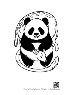 Thumbnail: Panda Embracing Baby Deer