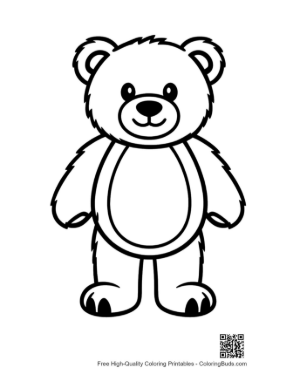 Thumbnail: Cute Teddy Bear Outline
