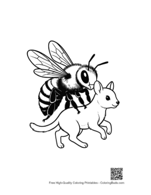 Thumbnail: Bee Riding Kitten
