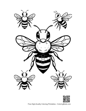 Thumbnail: Cluster of Honey Bees with Honeycomb