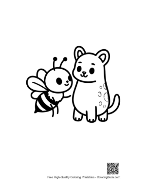 Thumbnail: Cute Bee and Kitten Friendship