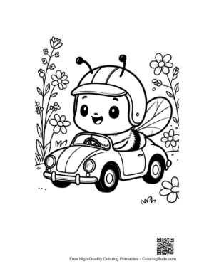 Thumbnail: Free Honey Bee Coloring Page Printable
