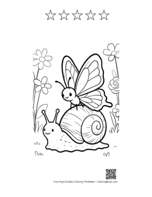 Thumbnail: Download Swallowtail Butterfly for Kids Printable and 5 Star Outline
