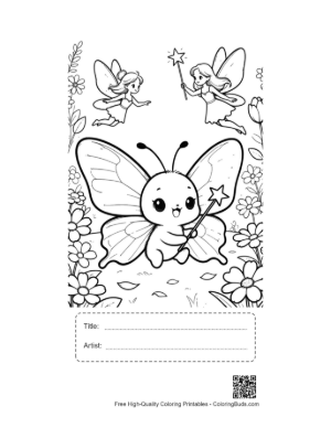 Thumbnail: Download Swallowtail Butterfly Printable with Title and Artist Box